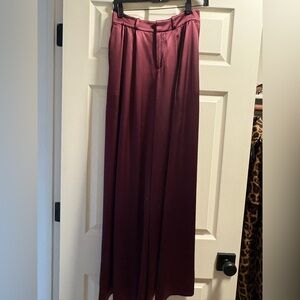 Banana Republic 100% Silk Wide Leg Trousers